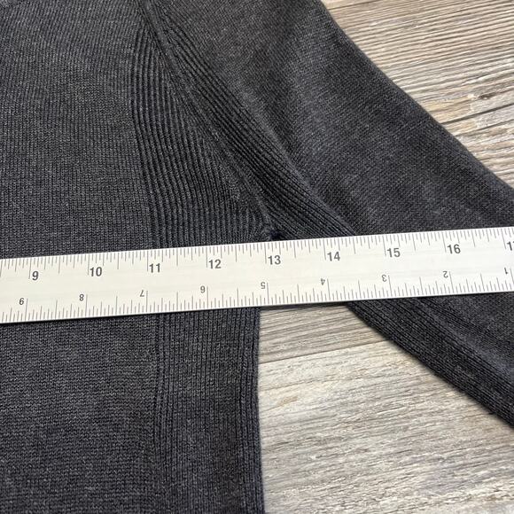 Lululemon Sunshine Coast Black Womens‎ 4 Thumbholes Rayon Cashmere Sweater - Picture 3 of 6